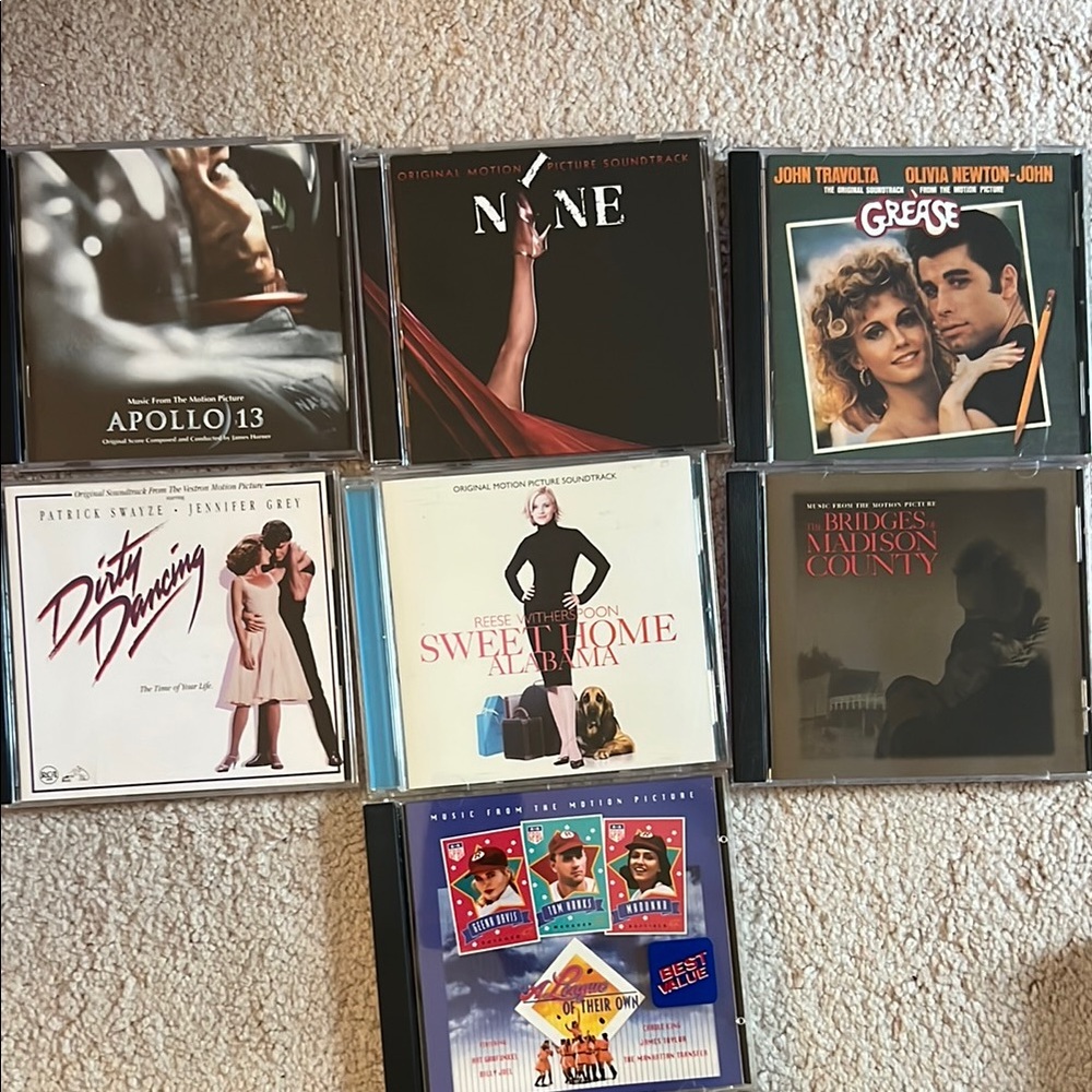 Collection of Movie Soundtrack CDs used